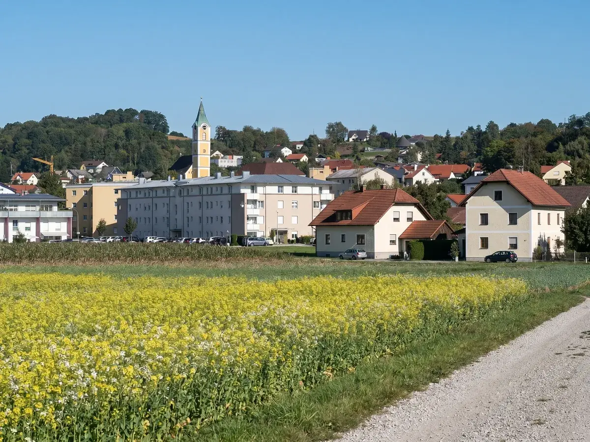 Wohnbebauung, wie sie für Ansfelden typisch ist