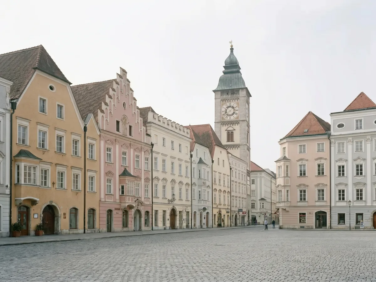 Wohnbebauung, wie sie für Steyr typisch ist